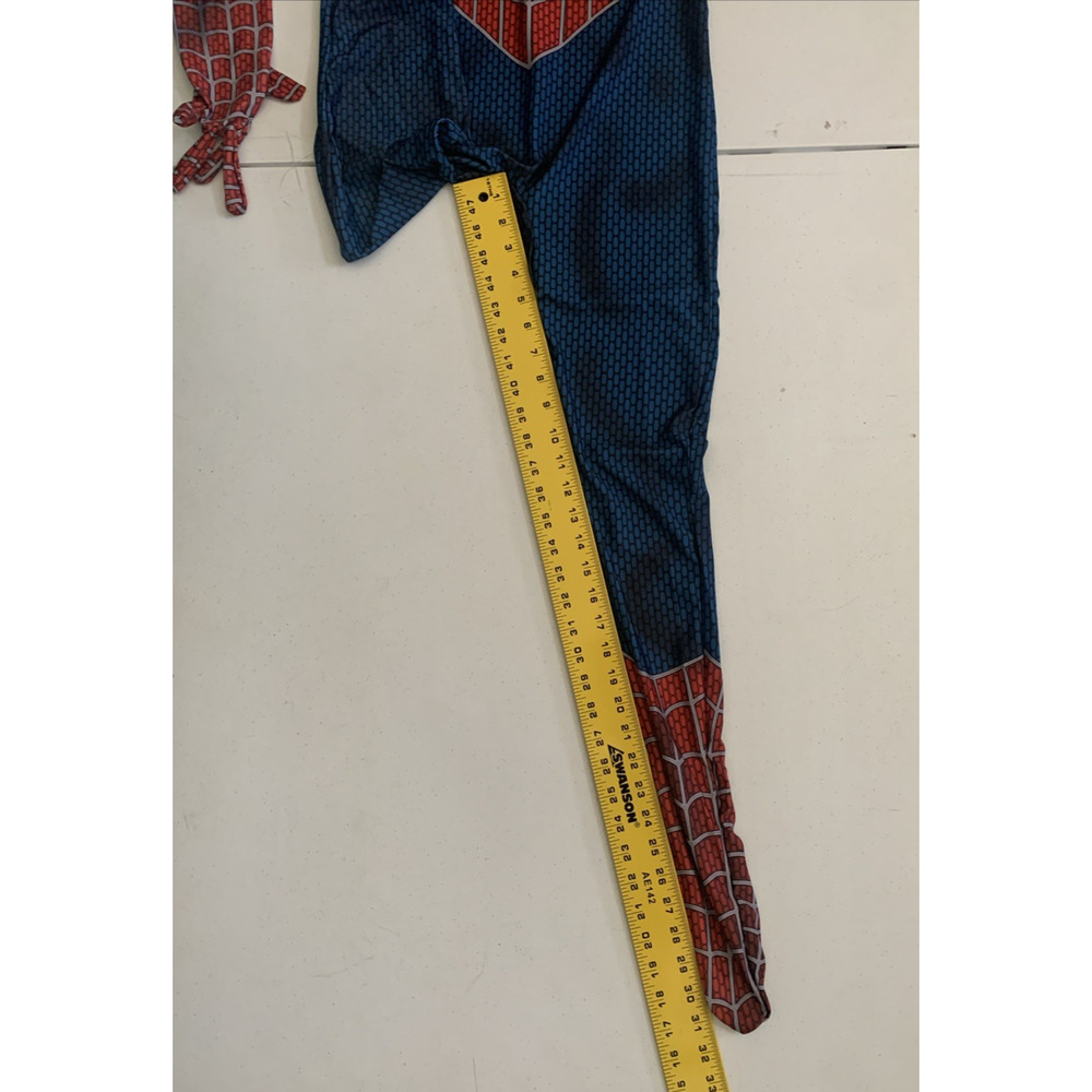Spider-Man Size M Stretch Spandex Full Jumpsuit Adult/Kids Halloween Costume New - Picture 7 of 16